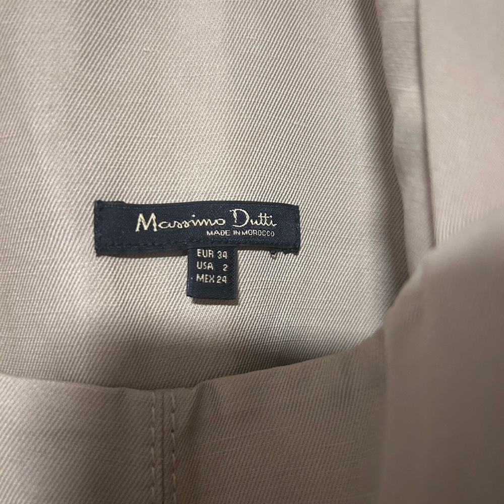 Massimo Dutti Light Tan Jumpsuit